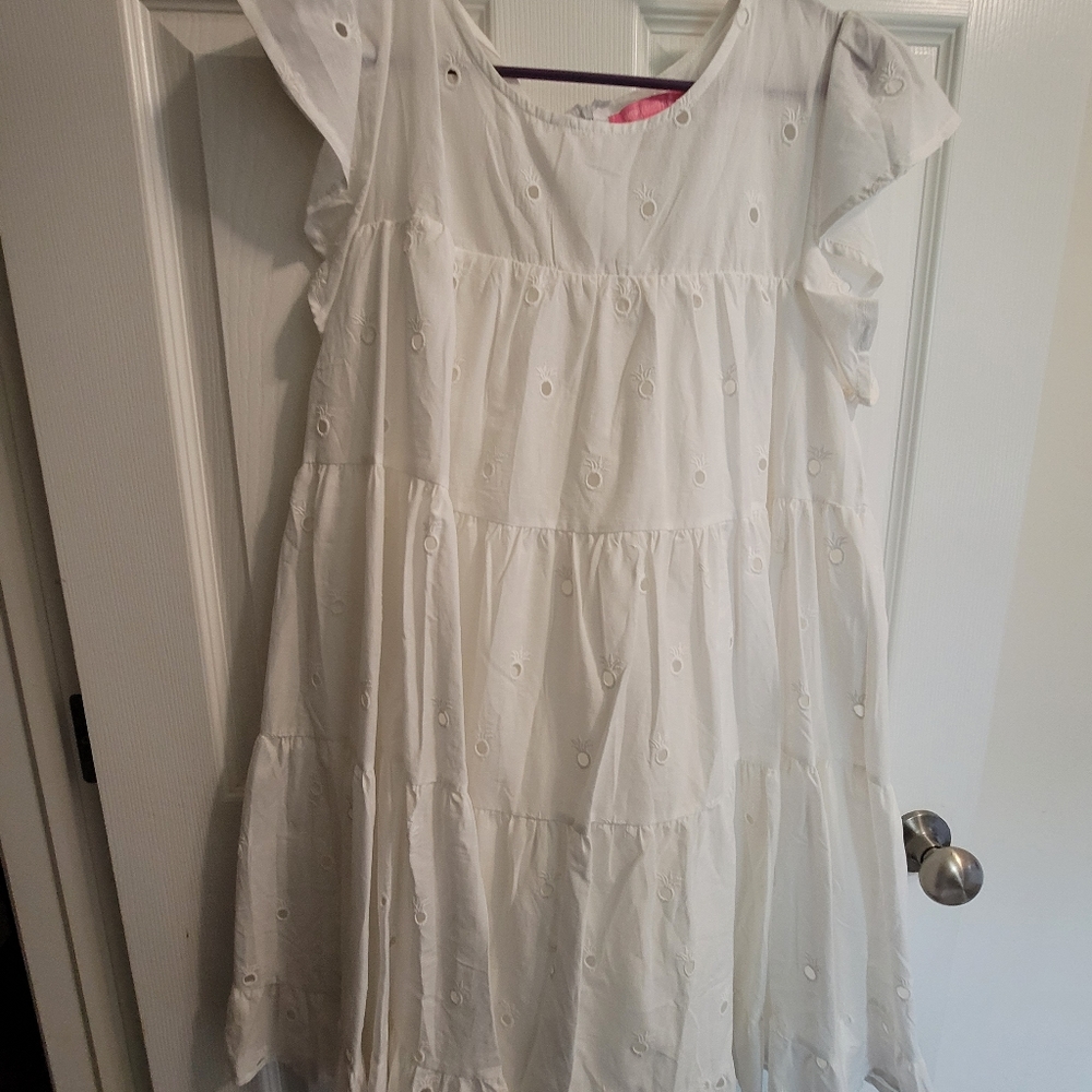 Simply Southern Pineapple Lace Mini Dress Tunic 2X